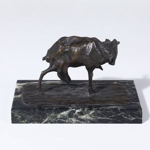Guido Righetti : Capretta  - Asta Sculture del XIX e XX secolo - Associazione Nazionale - Case d'Asta italiane