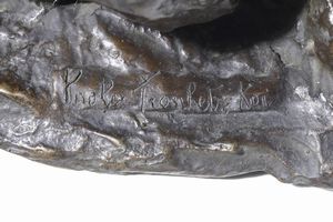 Paolo Troubetzkoy : Cane a riposo  - Asta Sculture del XIX e XX secolo - Associazione Nazionale - Case d'Asta italiane