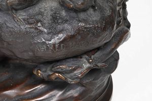 Alfred Barye : Gruppo con volatili  - Asta Sculture del XIX e XX secolo - Associazione Nazionale - Case d'Asta italiane