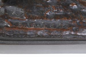 Modello di Eugeni Alexandrovich Lanceray (1848-1886) Fantino a cavallo  - Asta Sculture del XIX e XX secolo - Associazione Nazionale - Case d'Asta italiane