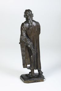 Modello di Giuseppe Grandi (Valganna 1843-1894) Cesare Beccaria  - Asta Sculture del XIX e XX secolo - Associazione Nazionale - Case d'Asta italiane