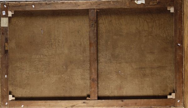 Emilio Borsa : Carrozza con contadini in paesaggio nebbioso  - Asta Dipinti del XIX e XX secolo - Associazione Nazionale - Case d'Asta italiane