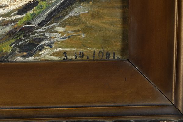 Lorenzo Delleani : Paesaggio  - Asta Dipinti del XIX e XX secolo - Associazione Nazionale - Case d'Asta italiane