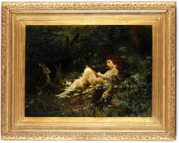 KARL WILHELM DIEFENBACH : Giovane Orfeo  - Asta Dipinti del XIX e XX secolo - Associazione Nazionale - Case d'Asta italiane