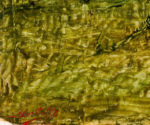 Angelo Morbelli : La valle di Usseglio  - Asta Dipinti del XIX e XX secolo - Associazione Nazionale - Case d'Asta italiane