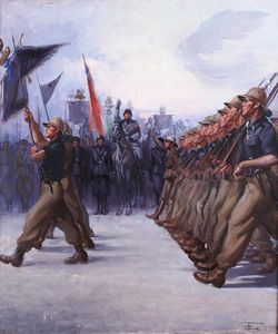 Clemente Tafuri - Mussolini a cavallo