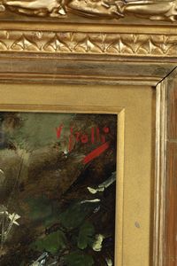 Vincenzo Irolli : Figura femminile  - Asta Dipinti del XIX e XX secolo - Associazione Nazionale - Case d'Asta italiane