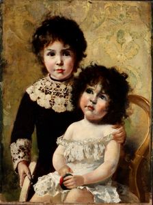 Luigi Napoleone Grady - Ritratto di fanciulli