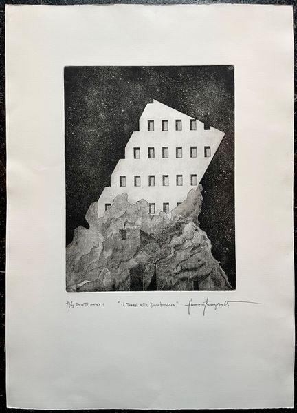 Giovanni Romagnoli : La Torre della Scuola Romana  - Asta Brand New - 21st Century Art - Associazione Nazionale - Case d'Asta italiane