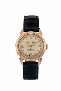MOVADO - MOVADO, Calendomatic, Ref. R6370, orologio da polso, automatico, in oro rosa 18K con calendario. Realizzato nel 1950 circa