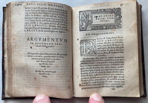 Pauli Apostoli Epistolae. Epistolae Catholicae. Apocalypsis beati Ioannis. Paris, Pierre Regnault, October 1541  - Asta Libri antichi, rarit bibliografiche e prime edizioni del '900 - Associazione Nazionale - Case d'Asta italiane