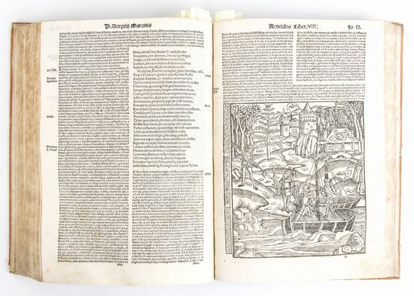 VIRGILIO MARO PUBLIUS. VERGILIUS CUM COMMENTARIJ & FIGURIS. Venezia 1522  - Asta Libri antichi, rarit bibliografiche e prime edizioni del '900 - Associazione Nazionale - Case d'Asta italiane