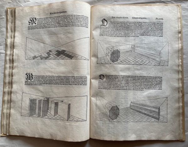 SERLIO, Sebastiano. Den eersten (- tweeden) boeck van Architecturen Sebastiani Serlii, tracterende van Geometrye Perspectyven. Antwerp, Peeters, 1553  - Asta Libri antichi, rarit bibliografiche e prime edizioni del '900 - Associazione Nazionale - Case d'Asta italiane