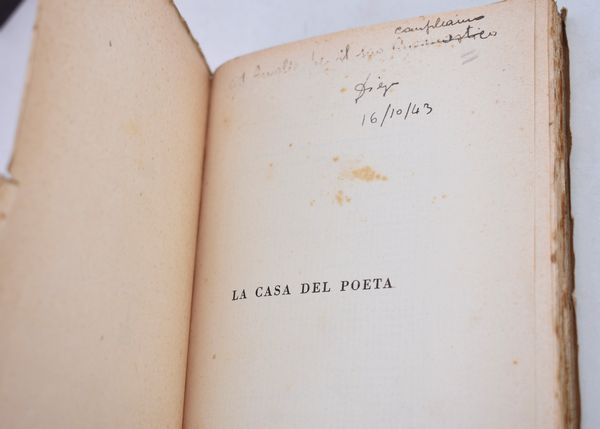 DELEDDA, Grazia. LA CASA DEL POETA. 1930.  - Asta Libri antichi, rarit bibliografiche e prime edizioni del '900 - Associazione Nazionale - Case d'Asta italiane