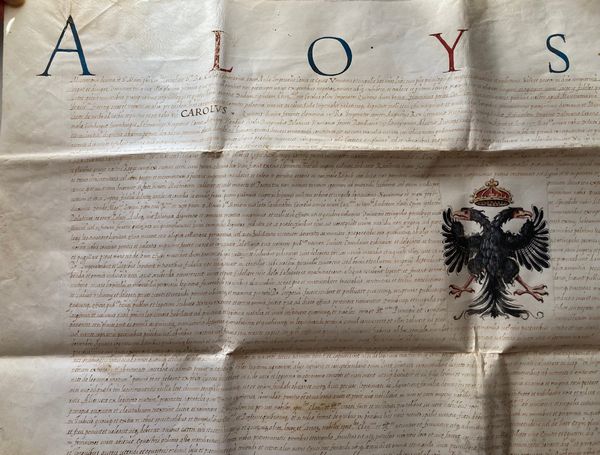 CARLO V. Privilegio a favore di Gasparo Pignatta, documento su pergamena in latino. Roma, 29 marzo 1576  - Asta Libri antichi, rarit bibliografiche e prime edizioni del '900 - Associazione Nazionale - Case d'Asta italiane