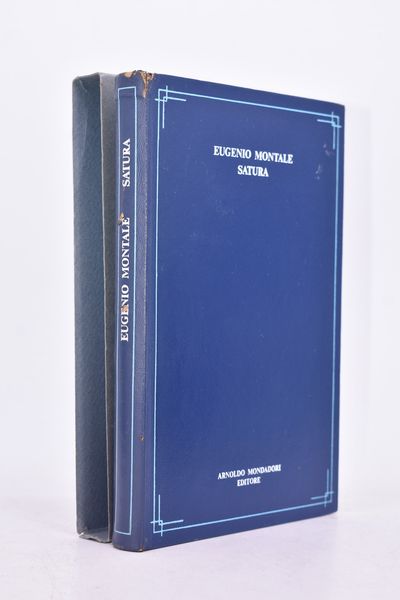 MONTALE, EUGENIO. SATURA (1962-1970). 1971.  - Asta Libri antichi, rarit bibliografiche e prime edizioni del '900 - Associazione Nazionale - Case d'Asta italiane