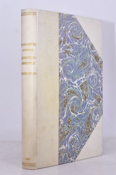 MONTALE, Eugenio. QUADERNO GENOVESE. 1983.  - Asta Libri antichi, rarit� bibliografiche e prime edizioni del '900 - Associazione Nazionale - Case d'Asta italiane