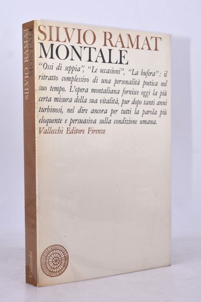 RAMAT, Silvio. MONTALE. 1965.  - Asta Libri antichi, rarit bibliografiche e prime edizioni del '900 - Associazione Nazionale - Case d'Asta italiane