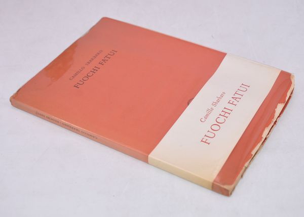 SBARBARO, Camillo. FUOCHI FATUI. 1958.  - Asta Libri antichi, rarit bibliografiche e prime edizioni del '900 - Associazione Nazionale - Case d'Asta italiane