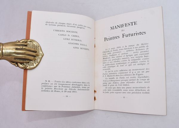 LES PEINTRES FUTURISTES ITALIENS. 1912.  - Asta Libri antichi, rarit� bibliografiche e prime edizioni del '900 - Associazione Nazionale - Case d'Asta italiane