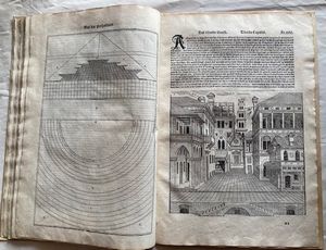 SERLIO, Sebastiano. Den eersten (- tweeden) boeck van Architecturen Sebastiani Serlii, tracterende van Geometrye Perspectyven. Antwerp, Peeters, 1553  - Asta Libri antichi, rarit bibliografiche e prime edizioni del '900 - Associazione Nazionale - Case d'Asta italiane