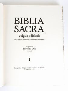 Biblia Sacra vulgatae editionis imaginibus Salvatoris Dalì.z Sumptibus ex typis Rizzoli editoris Mediolani A.D. 1967.  - Asta Libri antichi, rarit bibliografiche e prime edizioni del '900 - Associazione Nazionale - Case d'Asta italiane