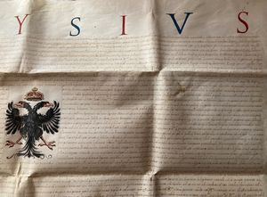 CARLO V. Privilegio a favore di Gasparo Pignatta, documento su pergamena in latino. Roma, 29 marzo 1576  - Asta Libri antichi, rarit bibliografiche e prime edizioni del '900 - Associazione Nazionale - Case d'Asta italiane