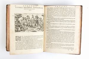 PORCACCHI TOMMASO. Funerali Antichi di diuersi Popoli, et Nationi. Venezia 1591  - Asta Libri antichi, rarit bibliografiche e prime edizioni del '900 - Associazione Nazionale - Case d'Asta italiane