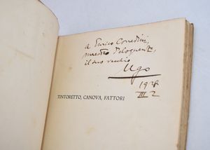 OJETTI, Ugo. TINTORETTO, CANOVA, FATTORI. 1928.  - Asta Libri antichi, rarit� bibliografiche e prime edizioni del '900 - Associazione Nazionale - Case d'Asta italiane