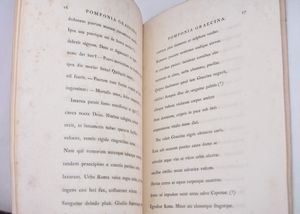 PASCOLI, Giovanni. POMPONIA GRAECINA. CARMEN JOHANNIS PASCOLI EX CASTRO SANCTI MAURI. IN CERTAMINE POETICO HOEUFFTIANO PRAEMIO AUREO ORNATUM. 1910.  - Asta Libri antichi, rarit bibliografiche e prime edizioni del '900 - Associazione Nazionale - Case d'Asta italiane