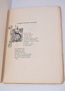 PASCOLI, Giovanni. POESIE. ODI E INNI MDCCCXCVI-MDCCCCV. 1913.  - Asta Libri antichi, rarit� bibliografiche e prime edizioni del '900 - Associazione Nazionale - Case d'Asta italiane