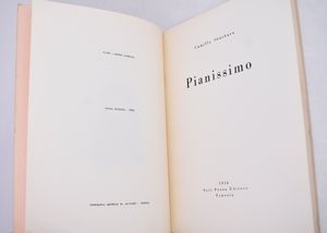 SBARBARO, Camillo. PIANISSIMO. 1954.  - Asta Libri antichi, rarit bibliografiche e prime edizioni del '900 - Associazione Nazionale - Case d'Asta italiane