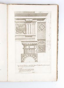 JACOPO BAROZZI DA VIGNOLA. REGOLA DELLI CINQUE ORDINI D'ARCHITETTURA, In Roma presso Carlo Losi l'anno 1773  - Asta Libri antichi, rarit bibliografiche e prime edizioni del '900 - Associazione Nazionale - Case d'Asta italiane