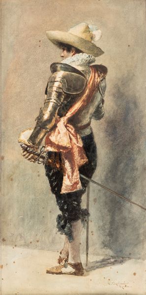Nazzareno Cipriani : Moschettiere  - Asta Petits-Matres / Arte Figurativa tra XIX e XX Secolo - Parte 1 - Associazione Nazionale - Case d'Asta italiane