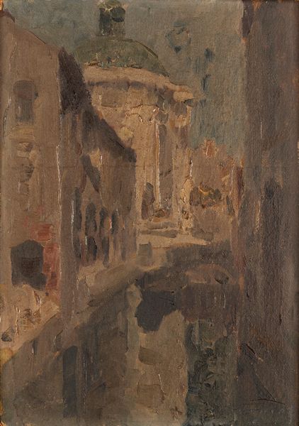 Carlo Ostrogovich : Naviglio a Milano  - Asta Petits-Matres / Arte Figurativa tra XIX e XX Secolo - Parte 1 - Associazione Nazionale - Case d'Asta italiane