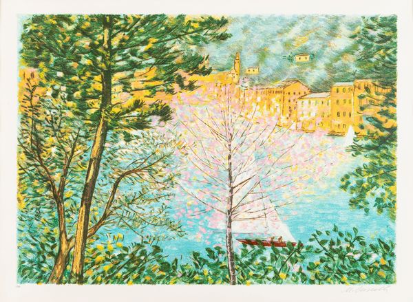 MICHELE CASCELLA : Portofino  - Asta Petits-Matres / Arte Figurativa tra XIX e XX Secolo - Parte 1 - Associazione Nazionale - Case d'Asta italiane