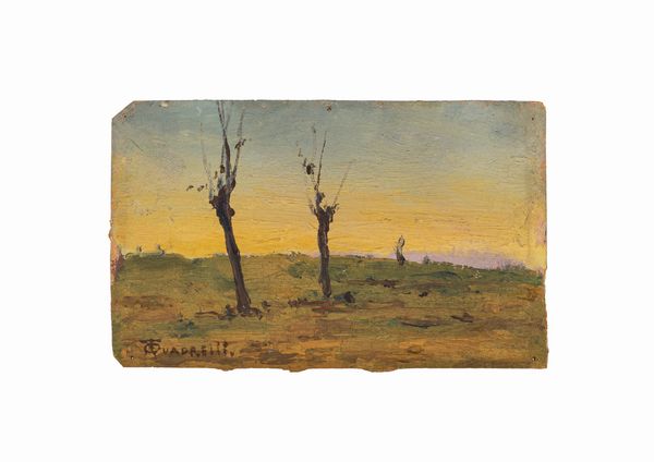 Scuola italiana, secolo XX : Paesaggio  - Asta Petits-Ma�tres / Arte Figurativa tra XIX e XX Secolo - Parte 1 - Associazione Nazionale - Case d'Asta italiane