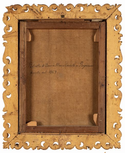 Enrico Bartolomei : Ritratto del Cavaliere Cesare Regazzoni e Ritratto di Donna Maria Candiotti in Regazzoni  - Asta Petits-Ma�tres / Arte Figurativa tra XIX e XX Secolo - Parte 1 - Associazione Nazionale - Case d'Asta italiane