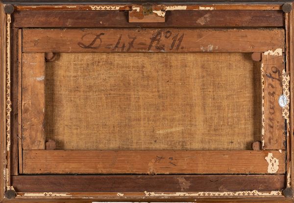 Ambrogio Fermini : Nella campagna lombarda  - Asta Petits-Ma�tres / Arte Figurativa tra XIX e XX Secolo - Parte 1 - Associazione Nazionale - Case d'Asta italiane