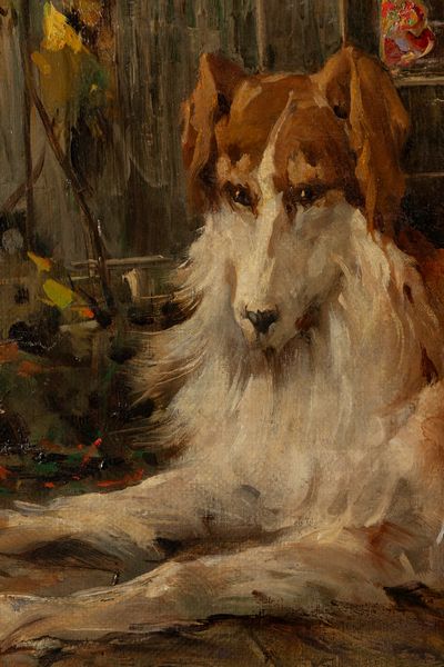 Bruto Mazzolani : Donna al parco, dopo la pioggia  - Asta Petits-Ma�tres / Arte Figurativa tra XIX e XX Secolo - Parte 1 - Associazione Nazionale - Case d'Asta italiane