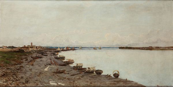 Lorenzo Gignous : Il Ticino a Sesto Calende  - Asta Petits-Ma�tres / Arte Figurativa tra XIX e XX Secolo - Parte 1 - Associazione Nazionale - Case d'Asta italiane