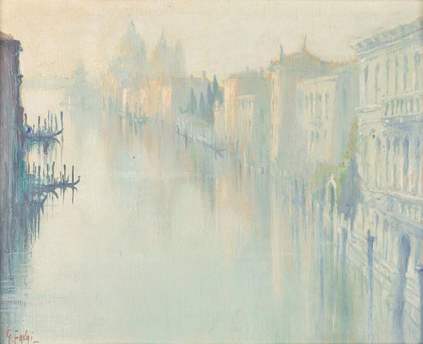 GENNARO FAVAI : Venezia, Alba dal ponte dell'Accademia  - Asta Petits-Matres / Arte Figurativa tra XIX e XX Secolo - Parte 1 - Associazione Nazionale - Case d'Asta italiane
