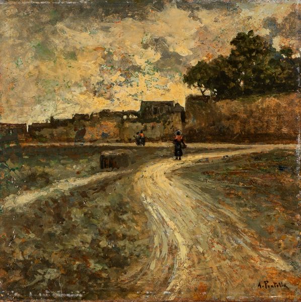 Attilio Pratella : Via Antignano al Vomero Vecchio  - Asta Petits-Matres / Arte Figurativa tra XIX e XX Secolo - Parte 1 - Associazione Nazionale - Case d'Asta italiane