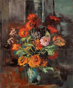 Eugenio Poppi - Vaso di fiori