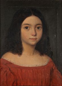 Scuola lombarda, secolo XIX - Ritratto di giovinetta
