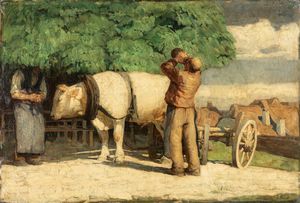 Attribuito a Ruggero Panerai (Firenze 1862-Parigi 1923) - Vita agreste