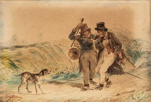 Gerolamo Induno - Musicanti