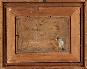 ACHILLE TOMINETTI : Paesaggio con figure  - Asta Petits-Matres / Arte Figurativa tra XIX e XX Secolo - Parte 1 - Associazione Nazionale - Case d'Asta italiane