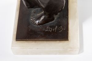Romolo Del Bo : Coiffeuse  - Asta Petits-Matres / Arte Figurativa tra XIX e XX Secolo - Parte 1 - Associazione Nazionale - Case d'Asta italiane