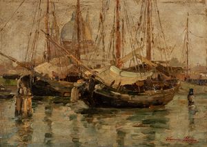 Lucia Ponga degli Ancillo - Venezia, barche al Redentore